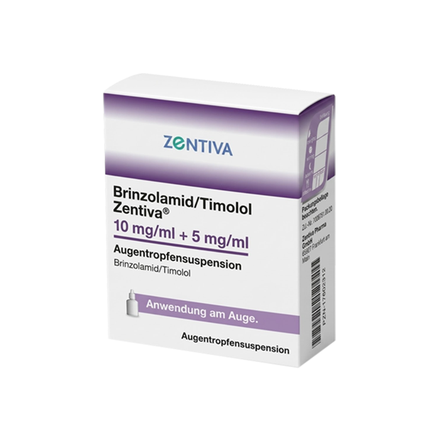 Brinzolamid/Timolol Zentiva 10 mg/ml + 5 mg/ml